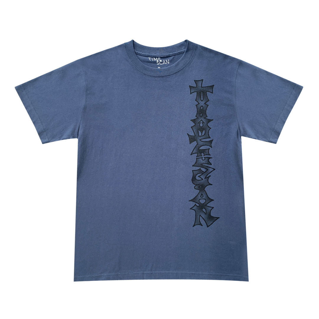 TIMESCAN(タイムスキャン)| VERTICLE FLOW TEE / BLUE | スノーボード・スケートボードのTACTICS JAPAN