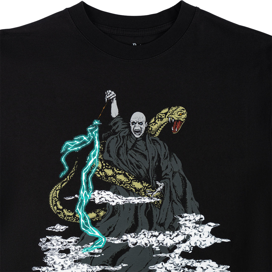 WELCOME SKATEBOARDS(ウェルカム スケートボード)| HARRY POTTER X WELCOME VOLDEMORT GARMENT-DYED S/S BOXY TEE / BLACK | スノーボード・スケートボードのTACTICS JAPAN