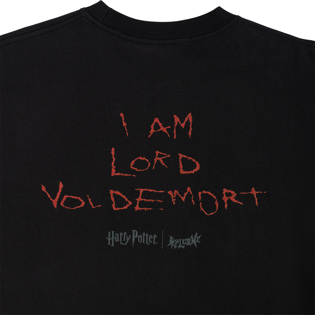 WELCOME SKATEBOARDS(ウェルカム スケートボード)| HARRY POTTER X WELCOME VOLDEMORT GARMENT-DYED S/S BOXY TEE / BLACK | スノーボード・スケートボードのTACTICS JAPAN