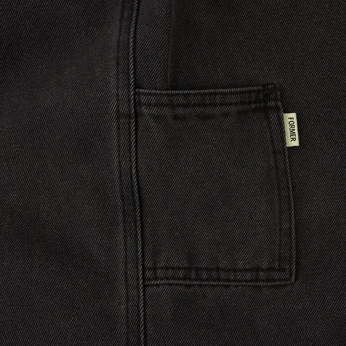 FORMER(フォーマー)| VT DISTEND DENIM CARPENTER PANT / WASHED BLACK | スノーボード・スケートボードのTACTICS JAPAN