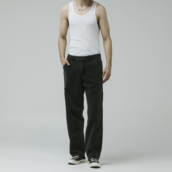 FORMER(フォーマー)| VT DISTEND DENIM CARPENTER PANT / WASHED BLACK | スノーボード・スケートボードのTACTICS JAPAN