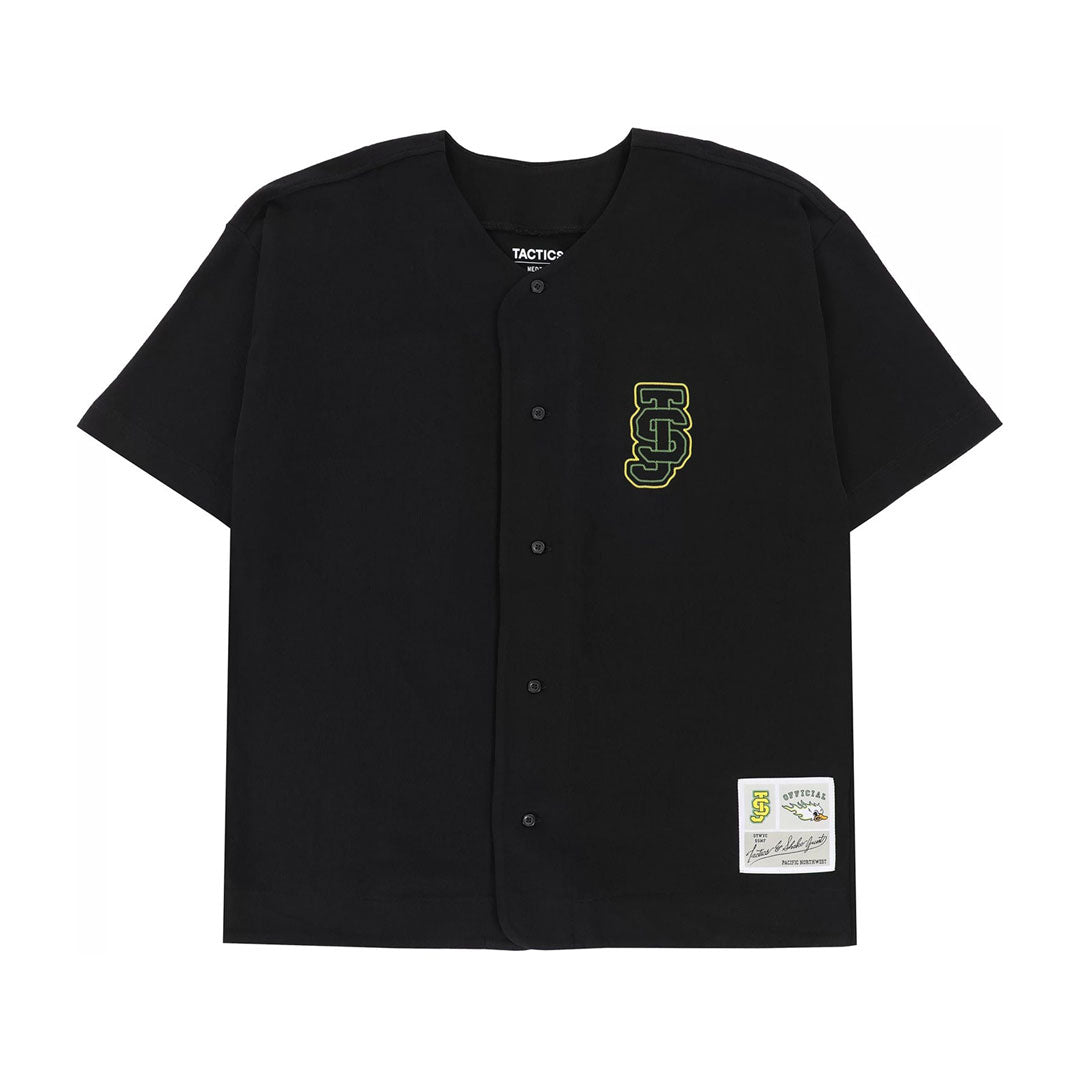 TACTICS(タクティクス)| TACTICS X SHAKE JUNT BASEBALL JERSEY / BLACK/YELLOW | スノーボード・スケートボードのTACTICS JAPAN