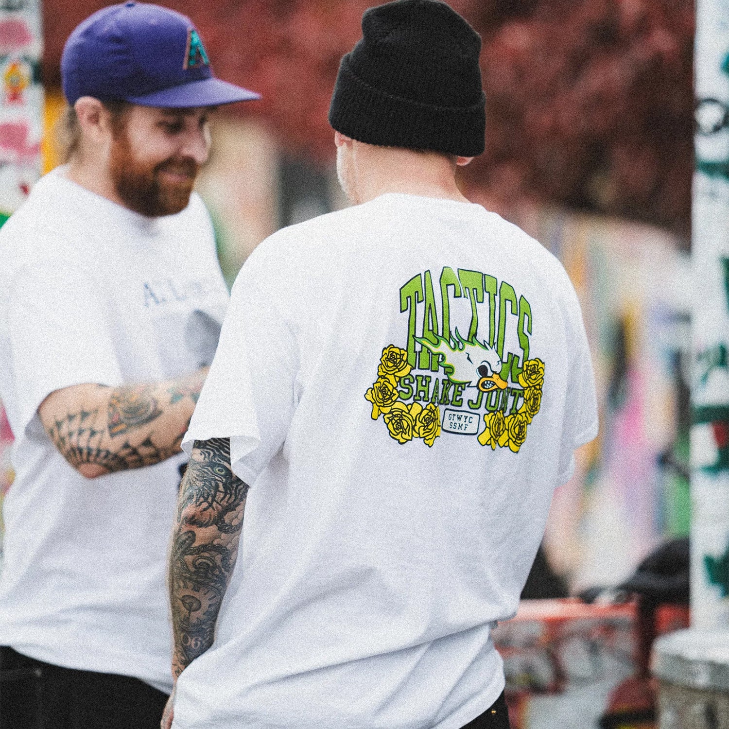 TACTICS(タクティクス)| TACTICS SHAKE JUNT X TACTICS T-SHIRT | スノーボード・スケートボードのTACTICS JAPAN