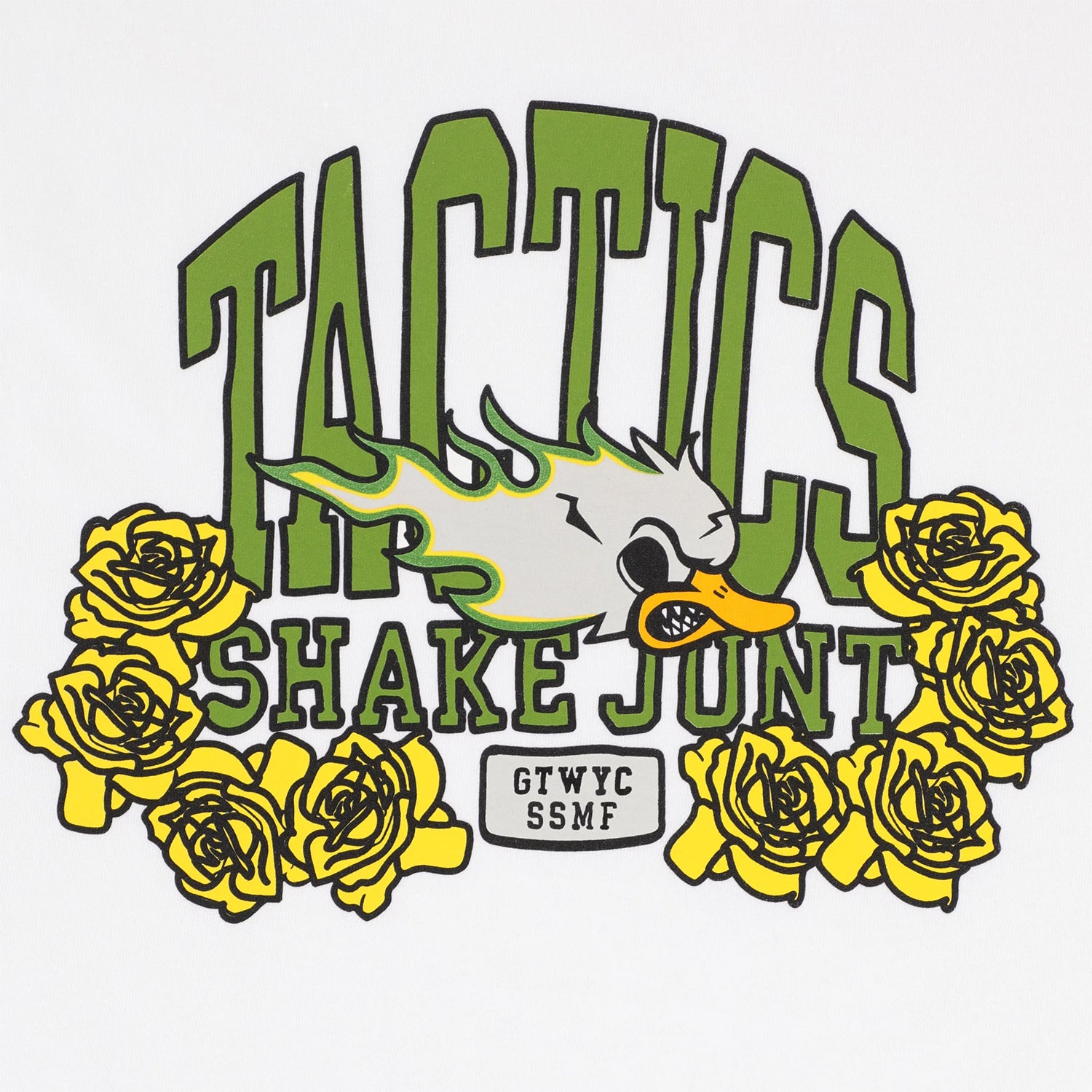 TACTICS(タクティクス)| TACTICS SHAKE JUNT X TACTICS T-SHIRT | スノーボード・スケートボードのTACTICS JAPAN