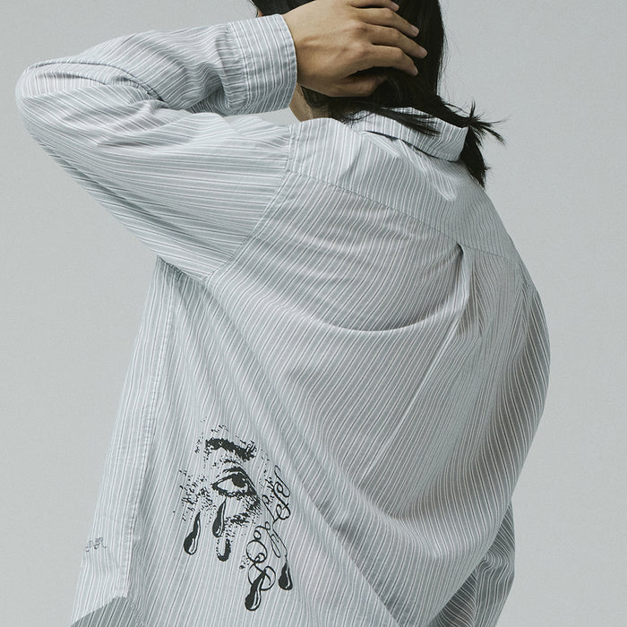 FORMER(フォーマー)| VIVIAN WEEPING LS SHIRT / WHITE | スノーボード・スケートボードのTACTICS JAPAN