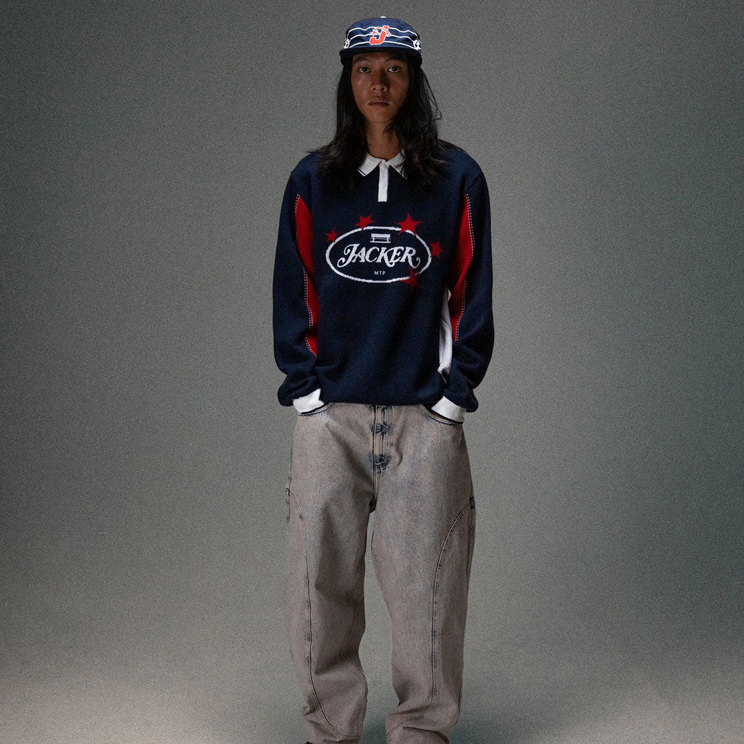 JACKER(ジャッカー)| ZAZEL POLO KNIT / MULTI | スノーボード・スケートボードのTACTICS JAPAN