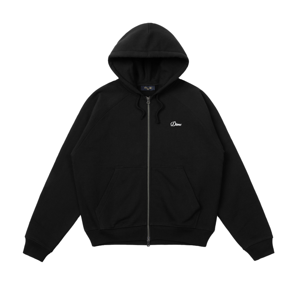 DIME MTL（ダイム モントリオール）| CURSIVE SMALL LOGO ZIP HOODIE