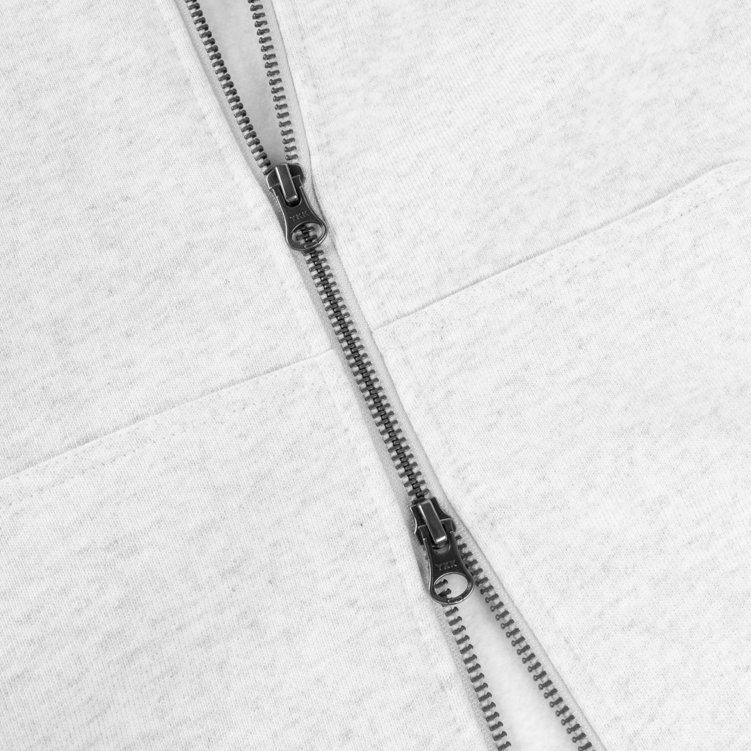 DIME MTL(ダイム モントリオール)| CURSIVE SMALL LOGO ZIP HOODIE / ASH | スケートボード・スノーボードのTACTICS JAPAN