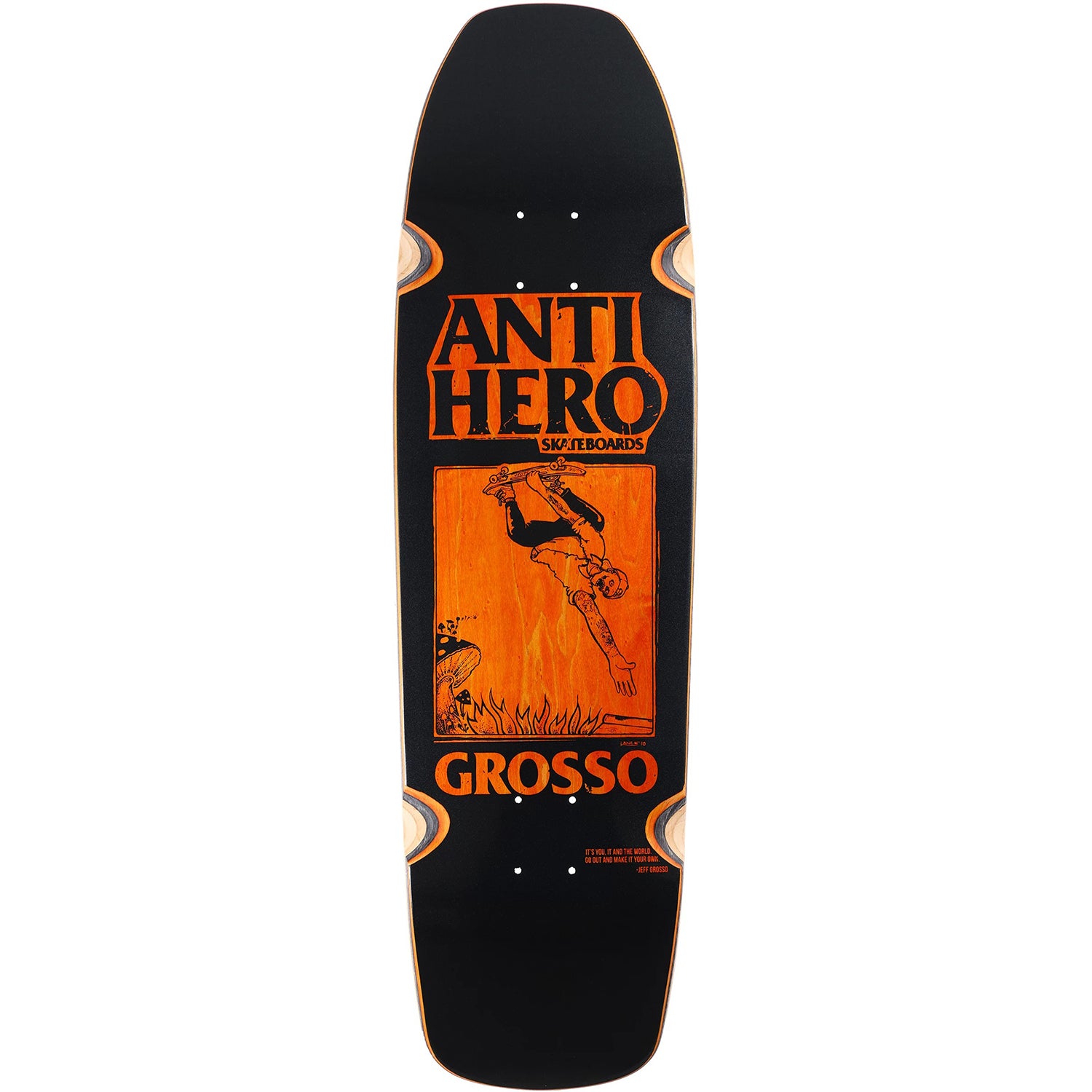 ANTIHERO SKATEBOARDS(アンタイヒーロー スケートボード)| GROSSO HAND PLANT BLACK SSD 2025 - 9.25 | スノーボード・スケートボードのTACTICS JAPAN
