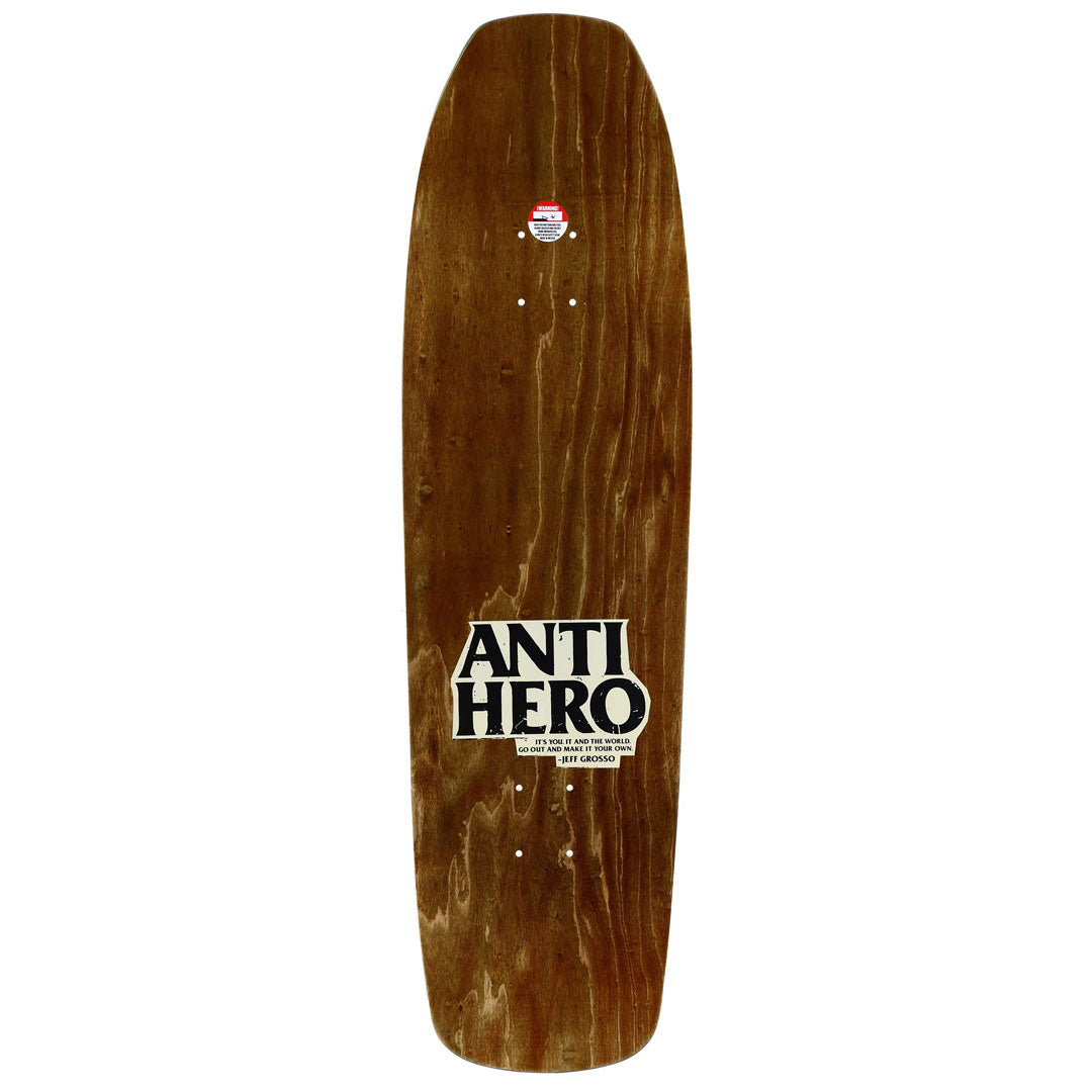 ANTIHERO SKATEBOARDS(アンタイヒーロー スケートボード)| GROSSO HAND PLANT BLACK SSD 2025 - 9.25 | スノーボード・スケートボードのTACTICS JAPAN