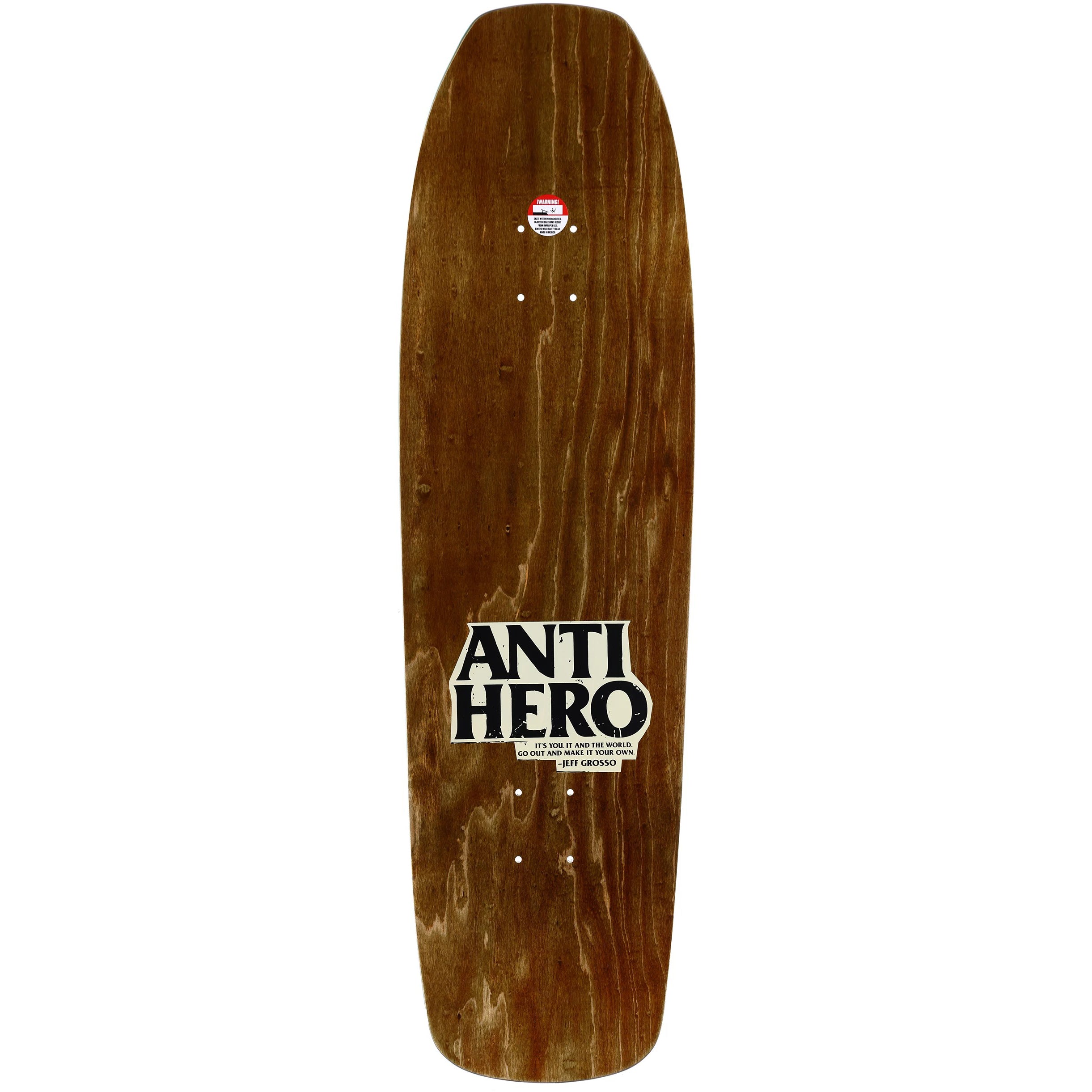 ANTIHERO SKATEBOARDS(アンタイヒーロー スケートボード)| GROSSO HAND PLANT BLACK SSD 2025 - 9.25 | スノーボード・スケートボードのTACTICS JAPAN