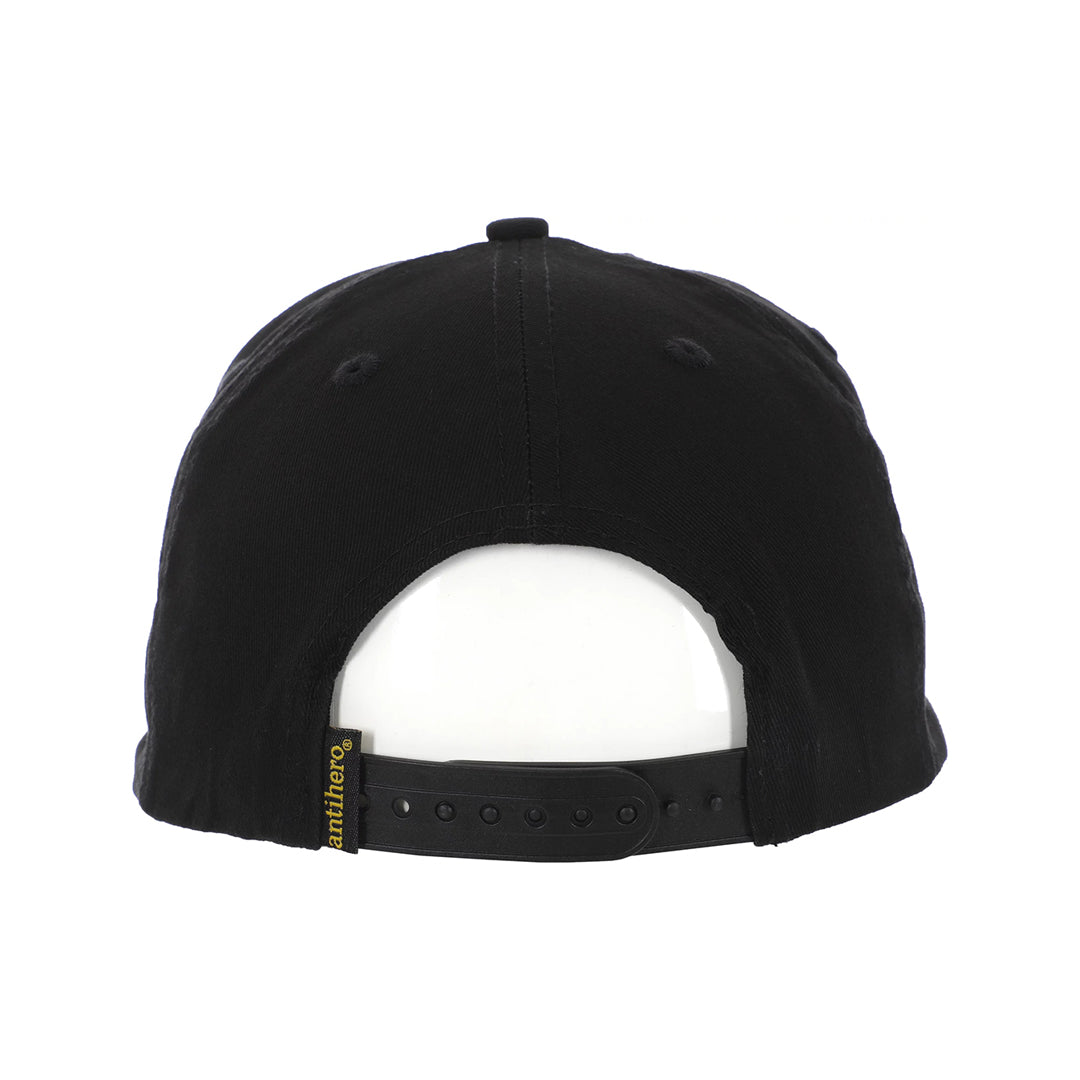 ANTIHERO SKATEBOARDS(アンチヒーロー スケートボード)| LIL PIGEON SNAPBACK HAT / BLACK/YELLOW | スノーボード・スケートボードのTACTICS JAPAN