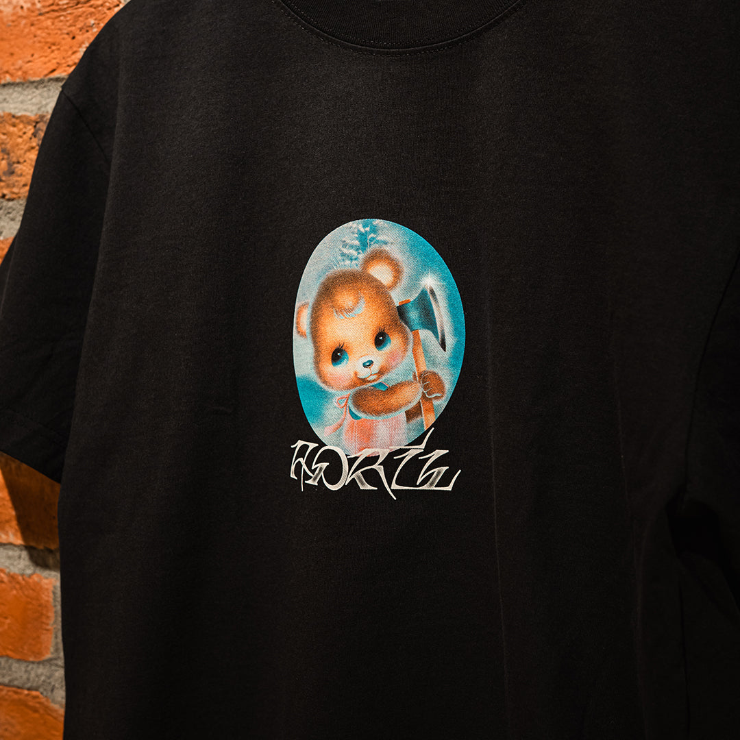 APRIL SKATEBOARDS(エイプリル スケートボード)| BEAR TEE / BLACK | スノーボード・スケートボードのTACTICS JAPAN