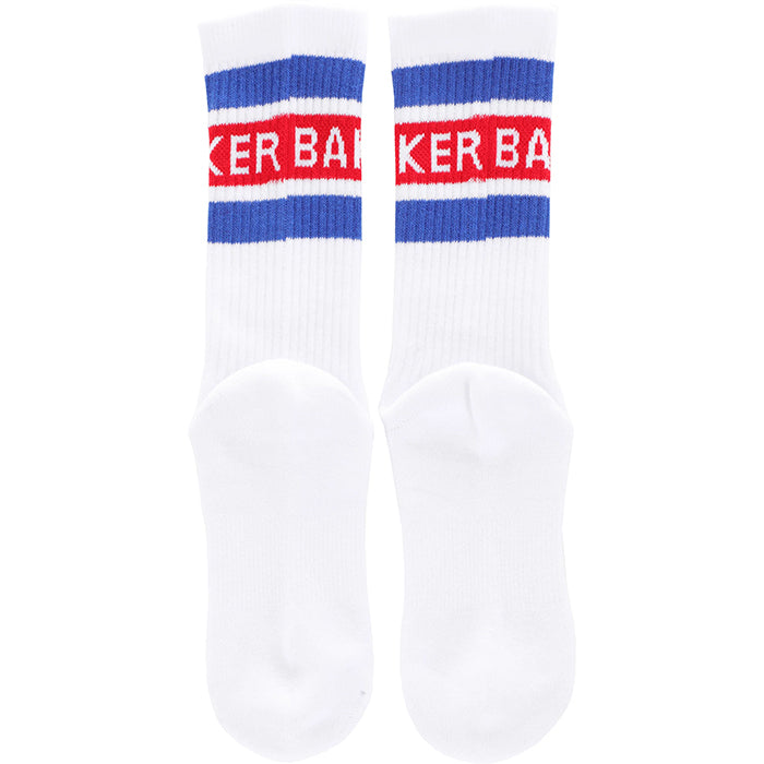 BAKER SKATEBOARDS(ベイカー スケートボード)| RED STRIPE SOCKS / WHITE | スノーボード・スケートボードのTACTICS JAPAN