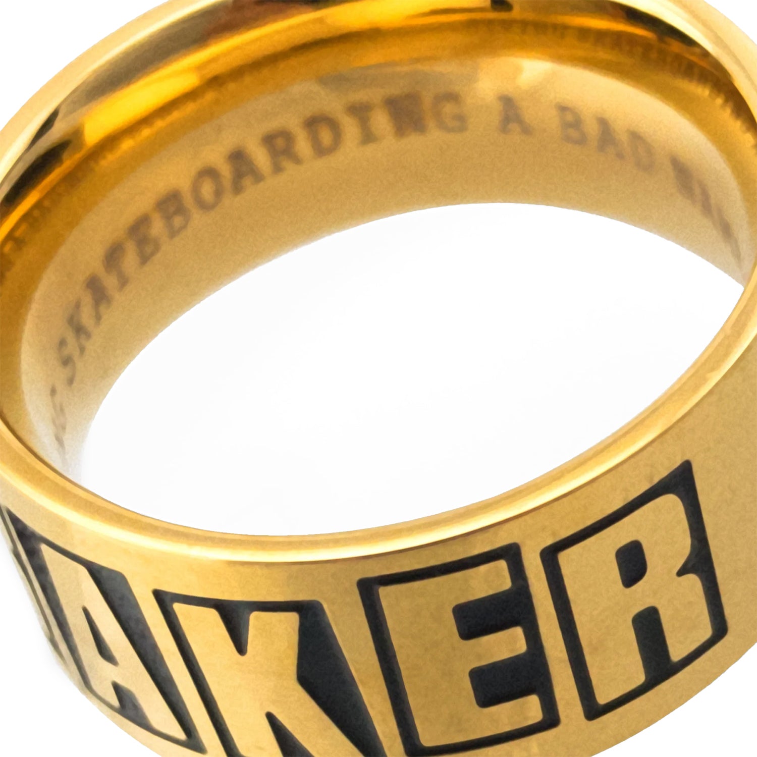 BRAND LOGO GOLD RING