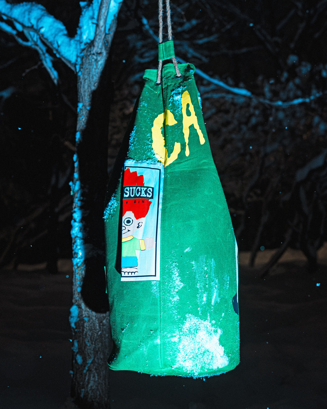 CANVAS LAUNDRY BAG / GREEN