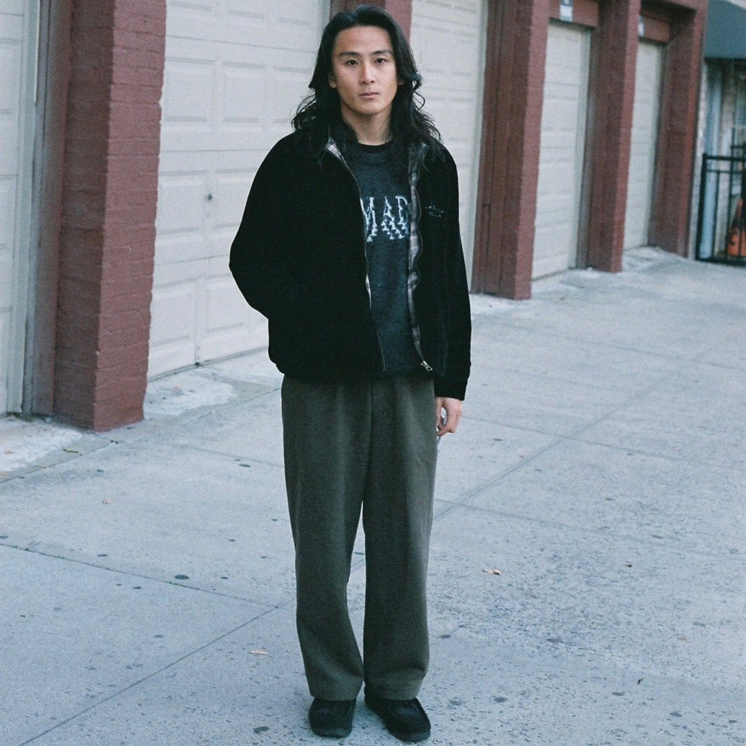 NOMADIK(ノマディック)| JACQUARD SWEATER 2026 / GRAY/WHITE | スノーボード・スケートボードのTACTICS JAPAN