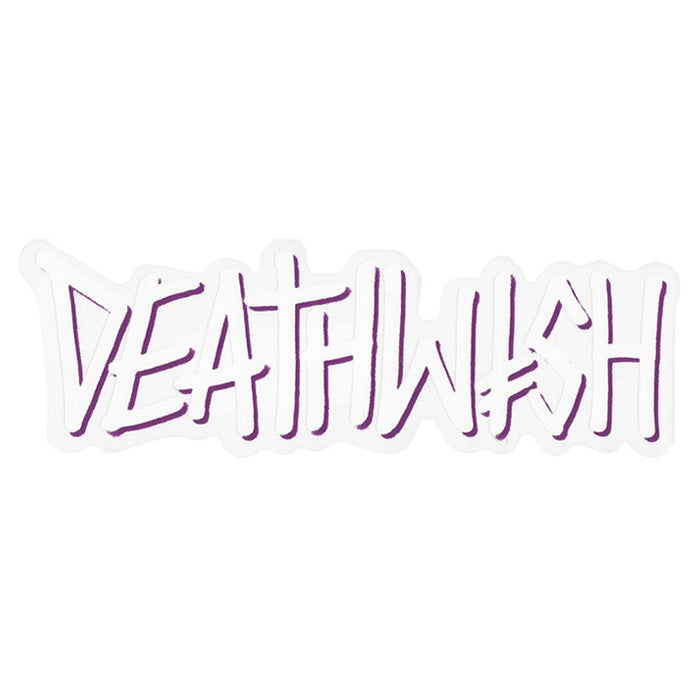DEATHWISH SKATEBOARDS(デスウィッシュ) | BIG DEATHSPRAY STICKER / WHITE | スノーボード・スケートボードのTACTICS JAPAN