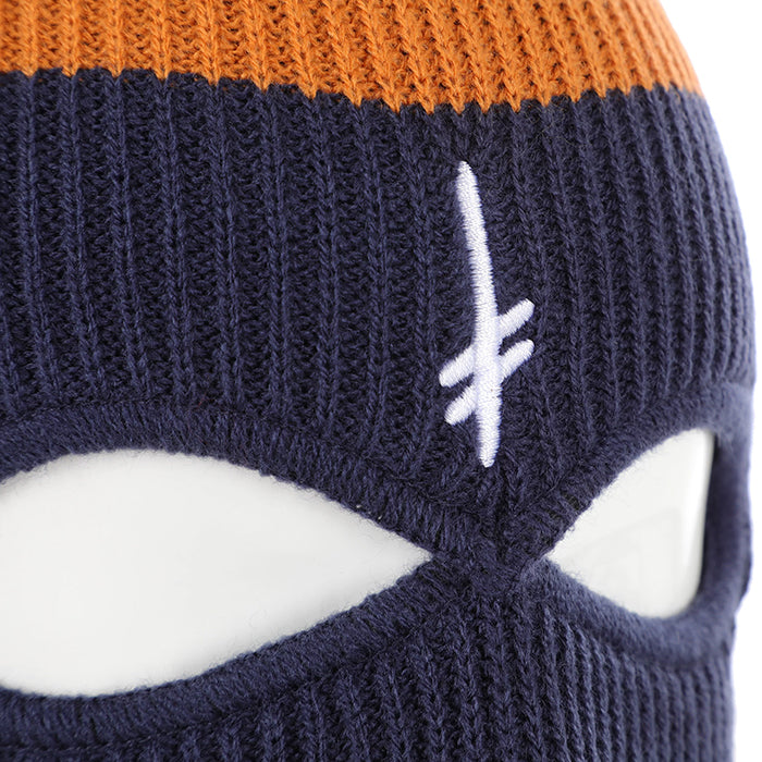 GANG LOGO NAVY/ORG SKI MASK