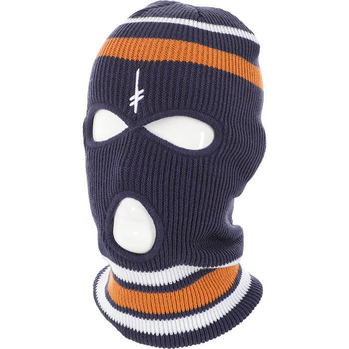 GANG LOGO NAVY/ORG SKI MASK