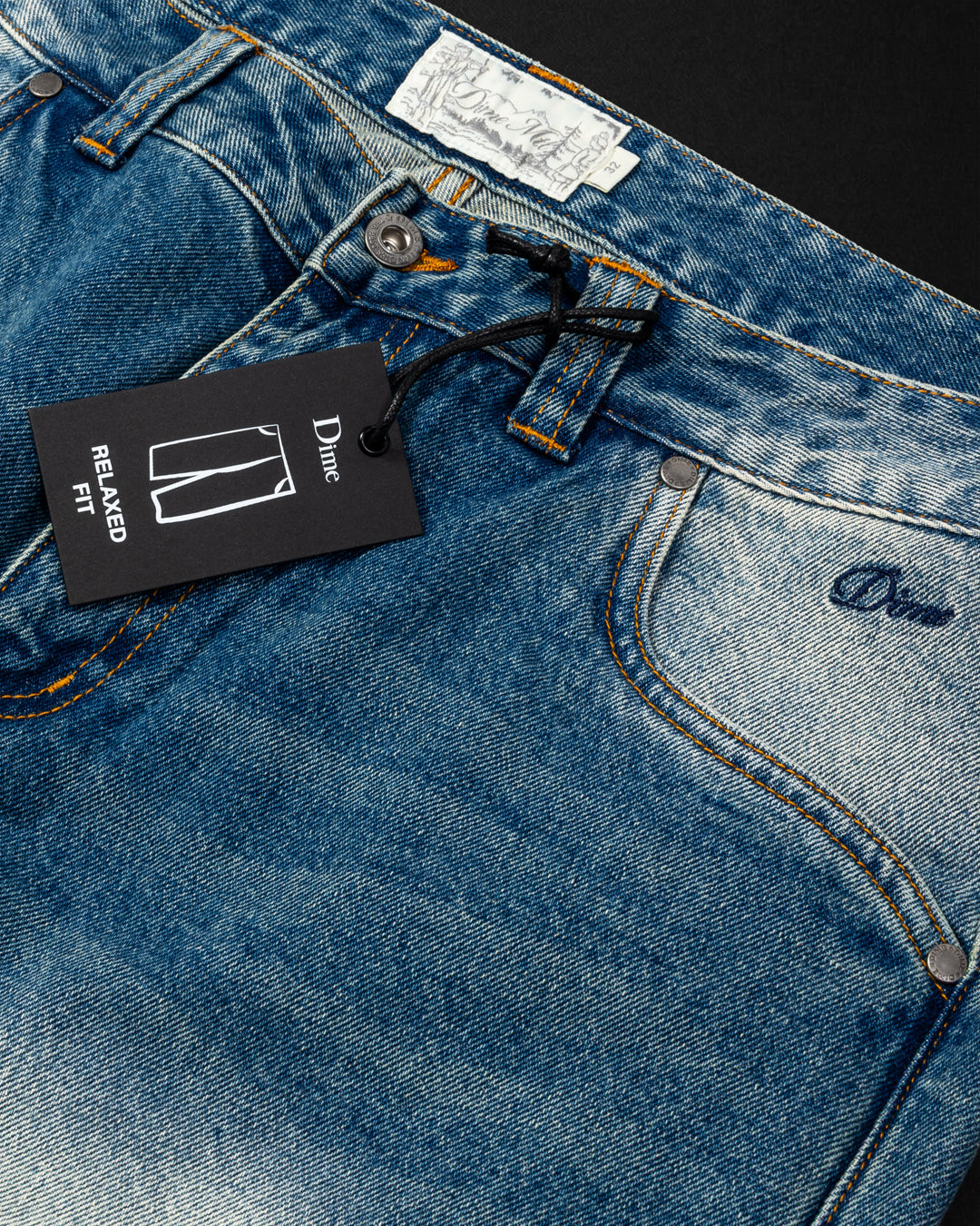 DIME MTL(ダイム モントリオール) | RELAXED DENIM PANTS / SANDBLASTED INDIGO | スノーボード・スケートボードのTACTICS JAPAN