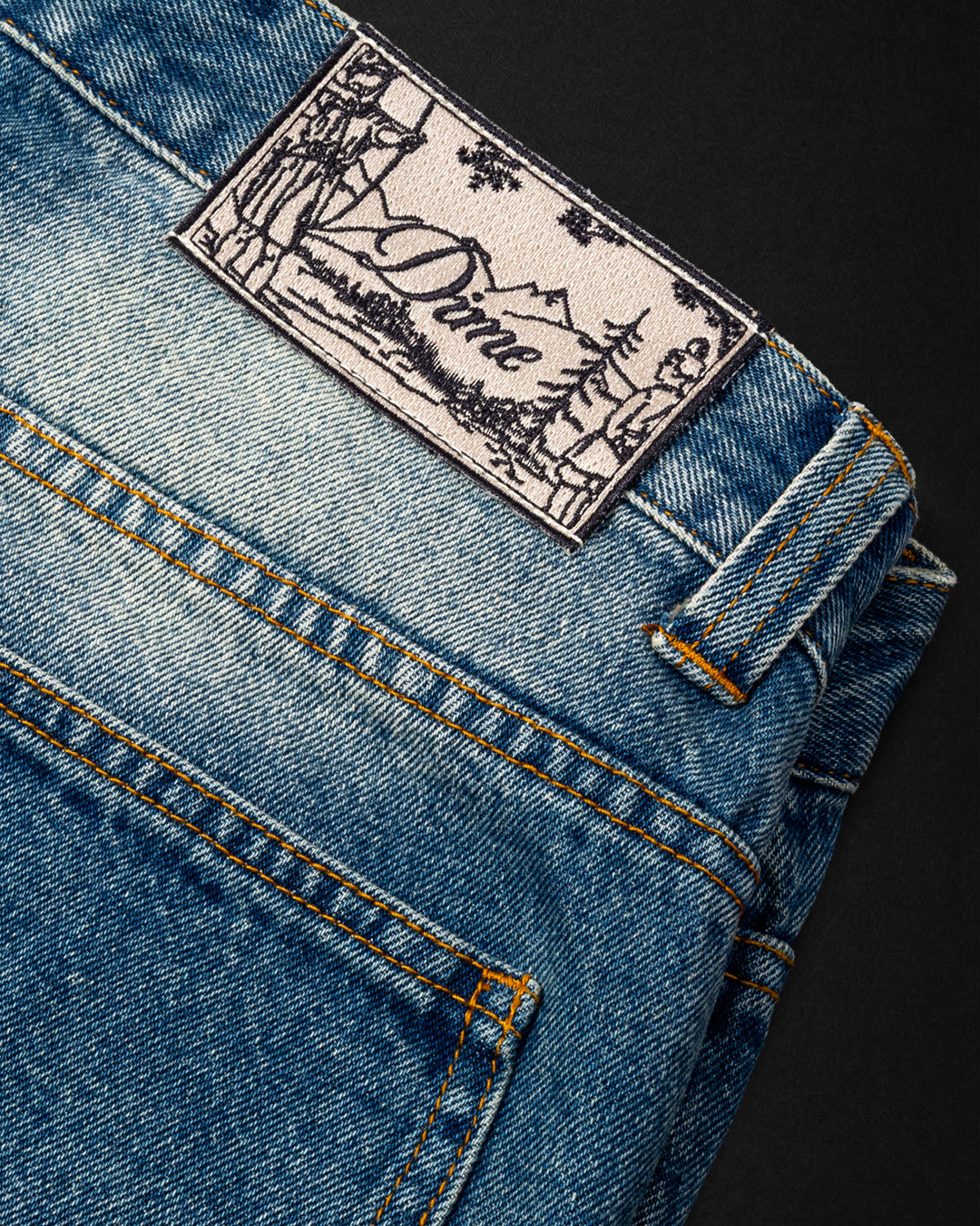 DIME MTL(ダイム モントリオール) | RELAXED DENIM PANTS / SANDBLASTED INDIGO | スノーボード・スケートボードのTACTICS JAPAN