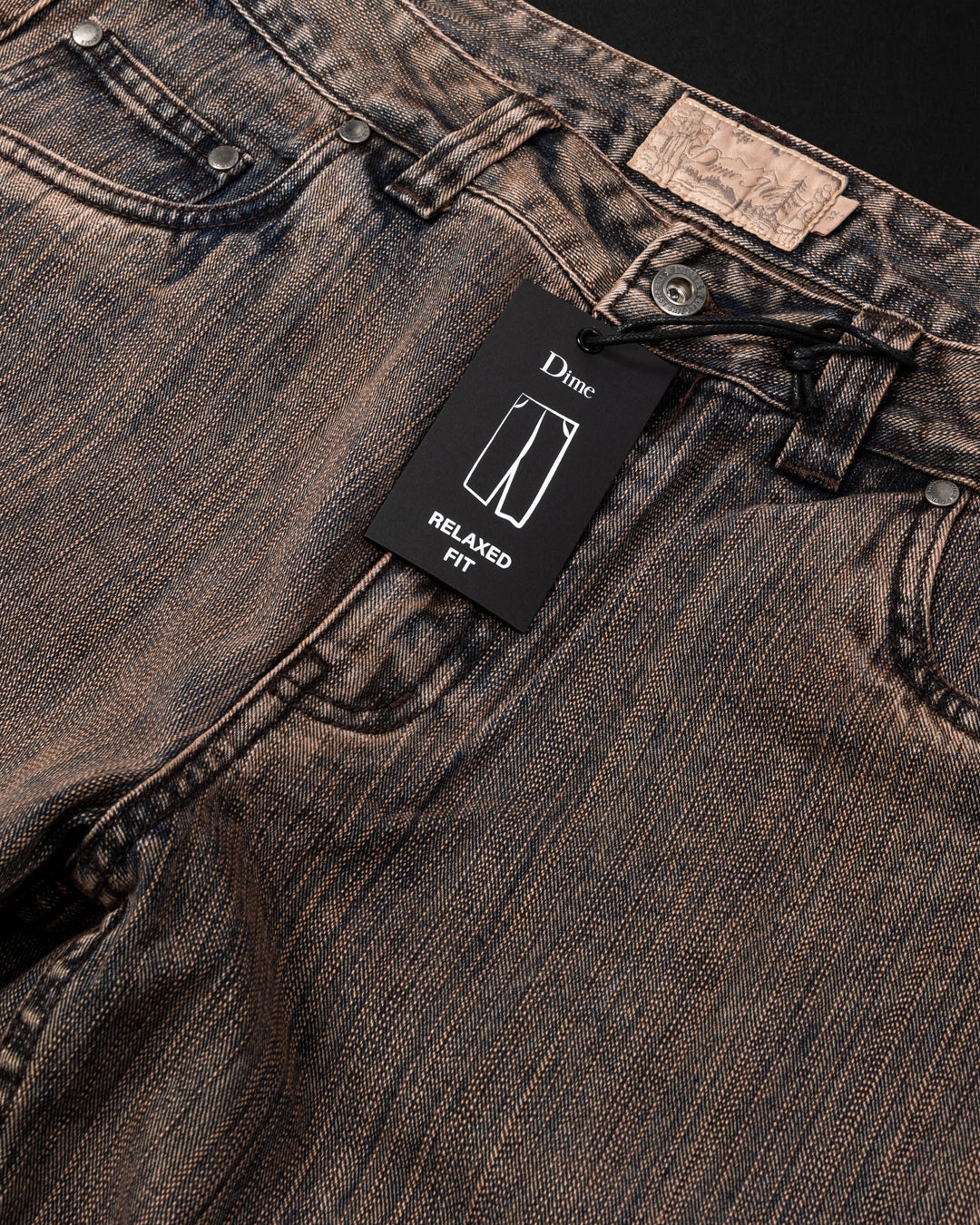 DIME MTL(ダイム モントリオール) | RELAXED DENIM PANTS / PREMIUM BROWN | スノーボード・スケートボードのTACTICS JAPAN