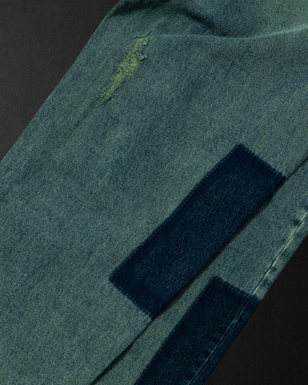 DIME MTL(ダイム モントリオール) | BAGGY DENIM PANTS / DISTRESSED GREEN | スノーボード・スケートボードのTACTICS JAPAN