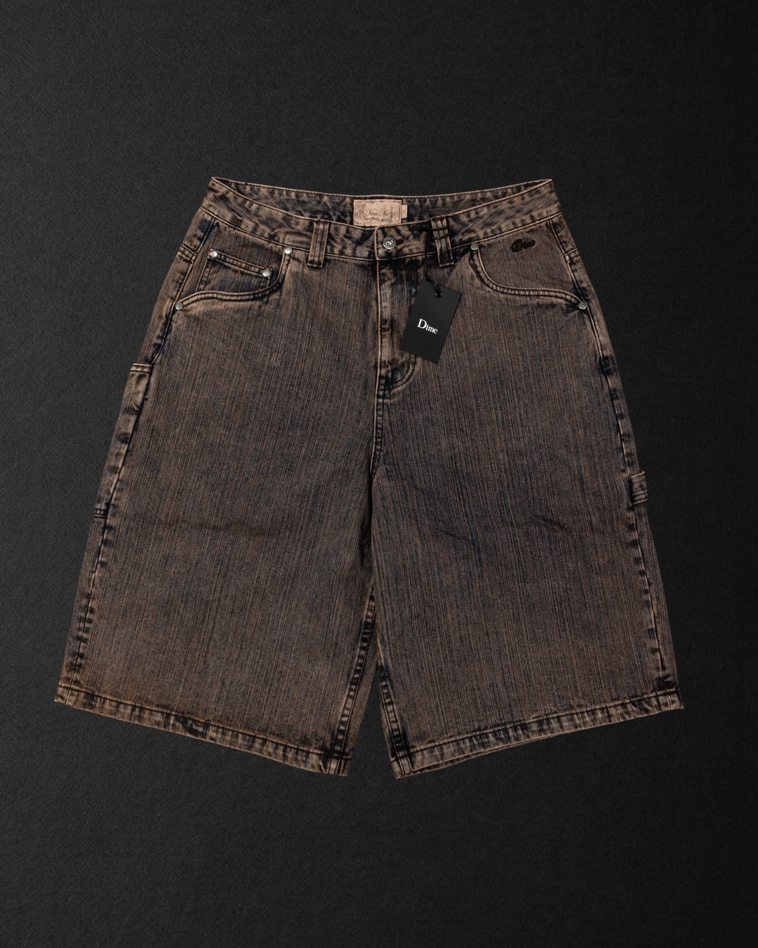 DIME MTL(ダイム モントリオール) | CLASSIC DENIM SHORTS / PREMIUM BROWN | スノーボード・スケートボードのTACTICS JAPAN