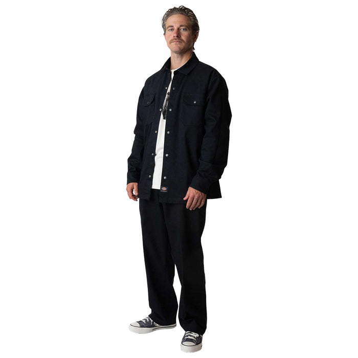 DICKIES SKATEBOARDING(ディッキーズ スケートボーディング)| MIKE ANDERSON FLEX DUCK SHACKET / BLACK | スノーボード・スケートボードのTACTICS JAPAN