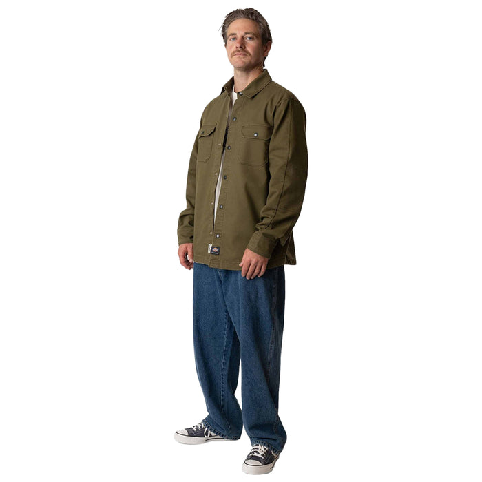 DICKIES SKATEBOARDING(ディッキーズ スケートボーディング)| MIKE ANDERSON FLEX DUCK SHACKET / DARK OLIVE | スノーボード・スケートボードのTACTICS JAPAN