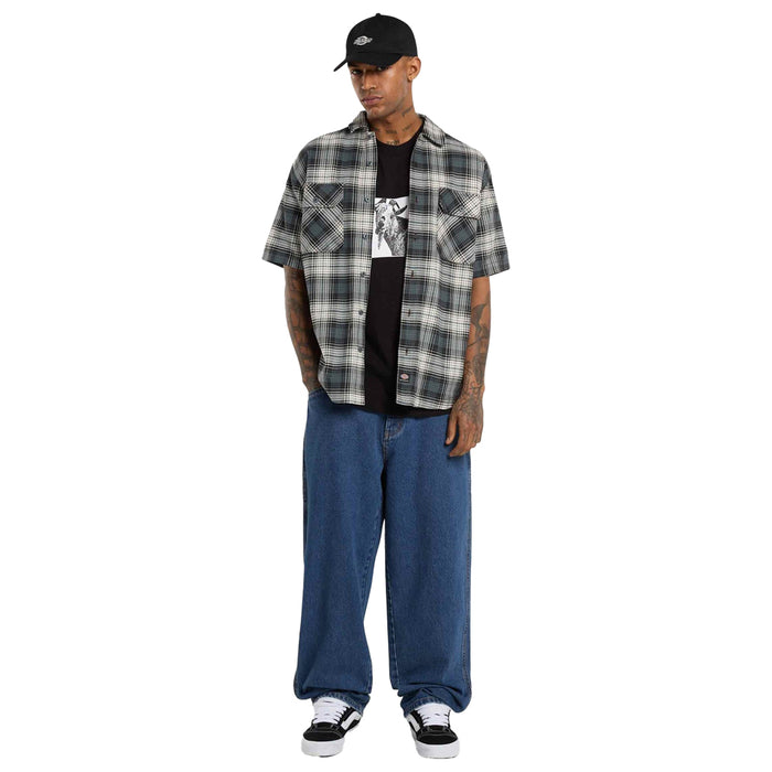 DICKIES SKATEBOARDING(ディッキーズ スケートボーディング)| MIKE ANDERSON CHECK SHORT SLEEVE SHIRT / STORMY WEATHER | スノーボード・スケートボードのTACTICS JAPAN
