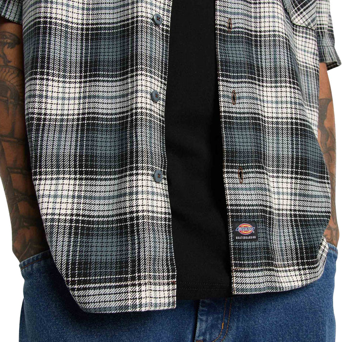 DICKIES SKATEBOARDING(ディッキーズ スケートボーディング)| MIKE ANDERSON CHECK SHORT SLEEVE SHIRT / STORMY WEATHER | スノーボード・スケートボードのTACTICS JAPAN