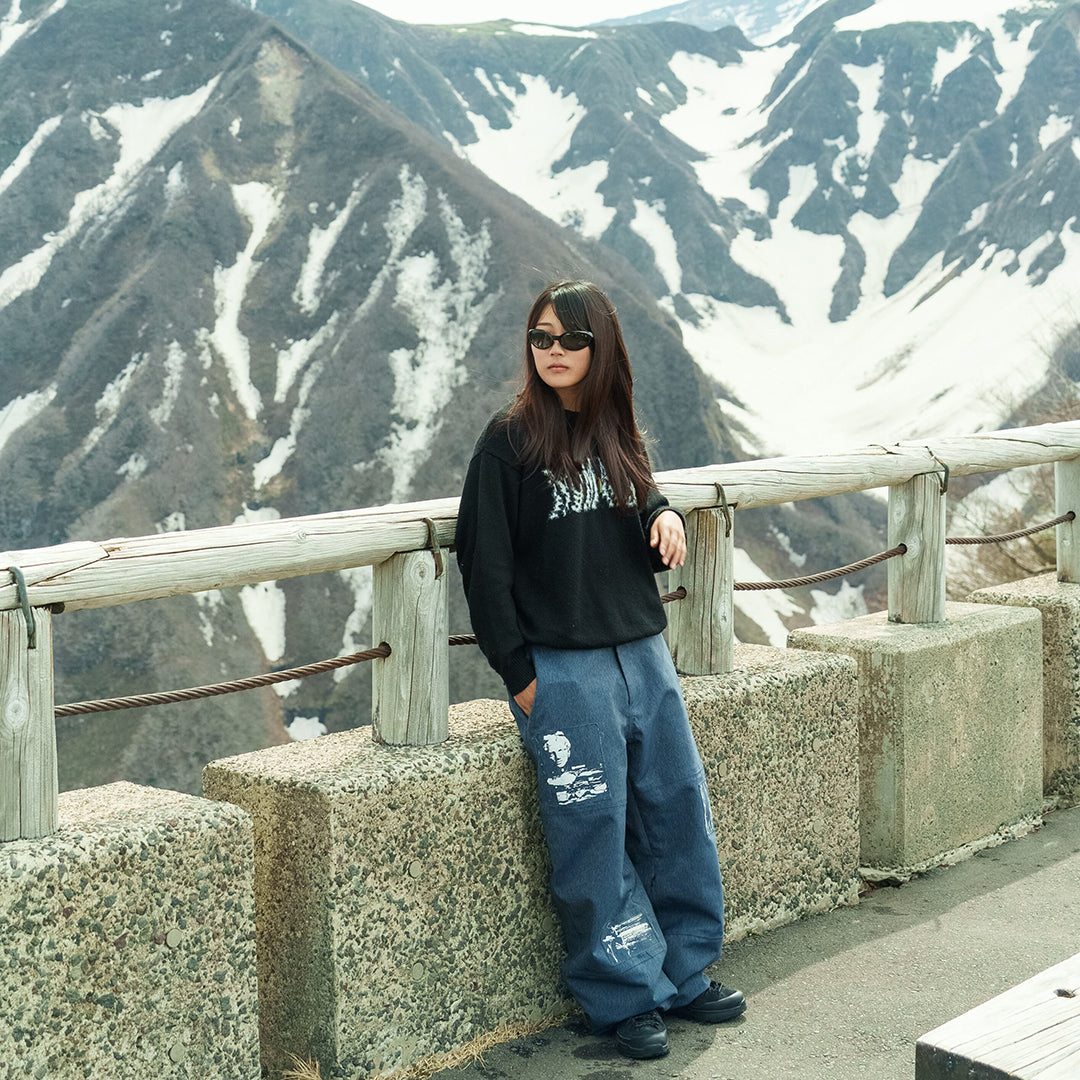 NOMADIK(ノマディック)| JACQUARD SWEATER 2026 / GRAY/WHITE | スノーボード・スケートボードのTACTICS JAPAN