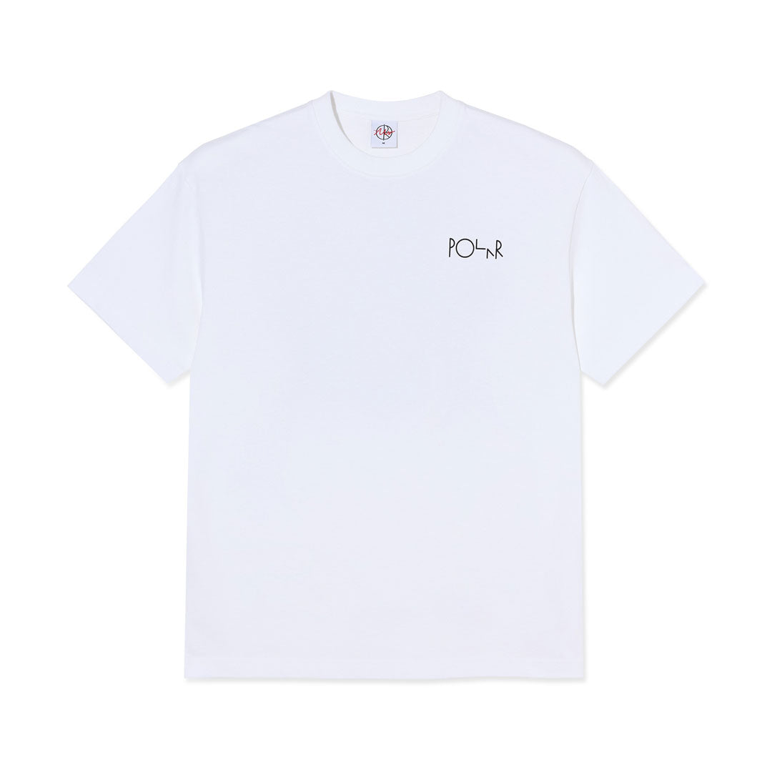 POLAR SKATE CO. (ポーラー スケート カンパニー)| MARTAS ROSES FULL LOGO TEE / WHITE | スノーボード・スケートボードのTACTICS JAPAN