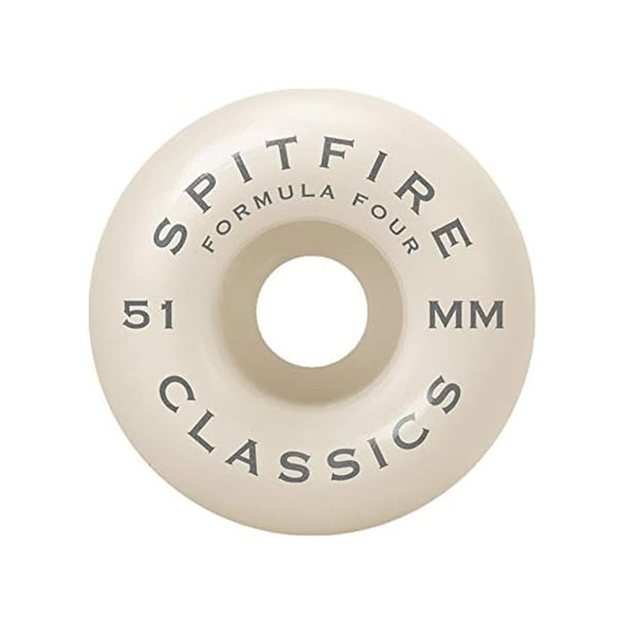 SPITFIRE WHEELS(スピットファイア ウィール)| FORMULA FOUR WHEEL CLASSIC - 51MM 99DU | スノーボード・スケートボードのTACTICS JAPAN