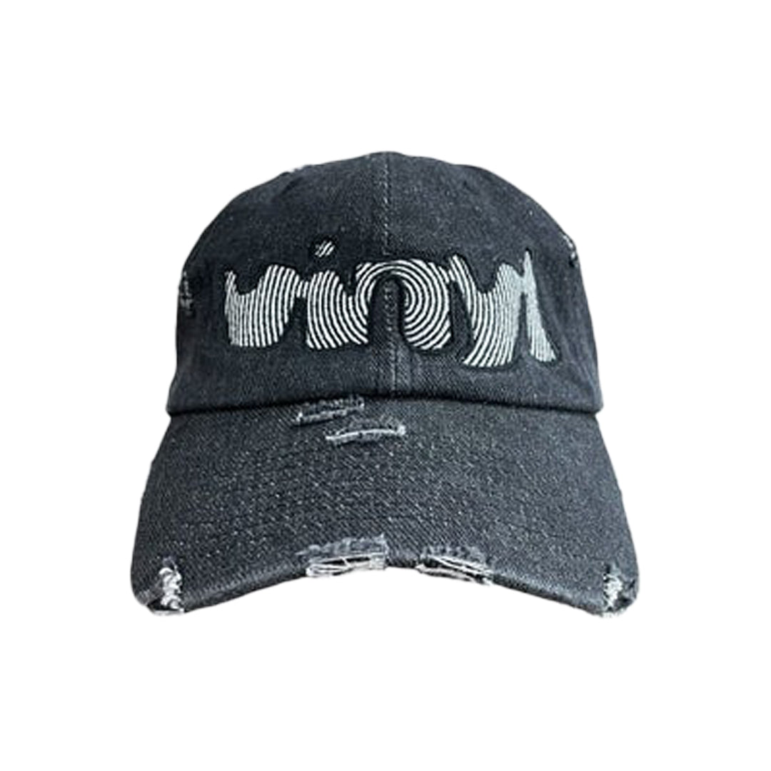SPIRAL DAD HAT DEMIN / BLACK DENIM
