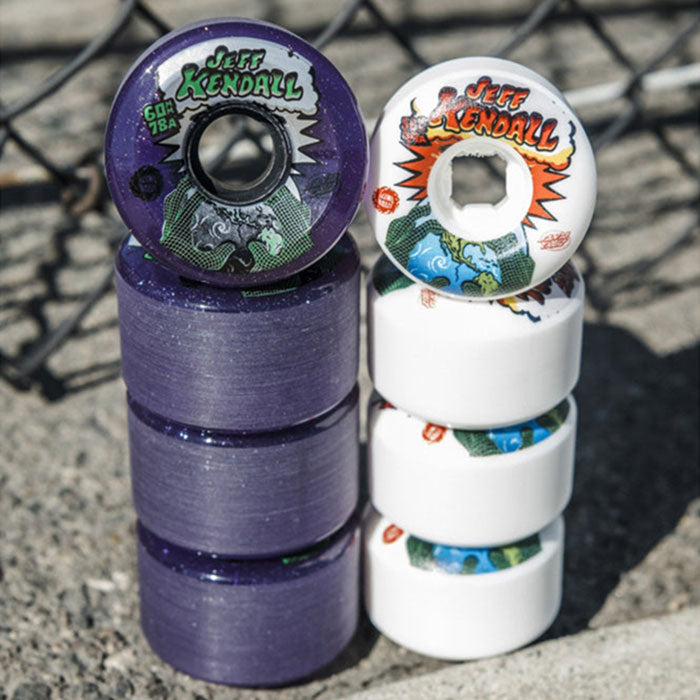 SLIME BALLS WHEELS(スライム ウィール ウィール)| JEFF KENDALL END OF THE WORLD PURPLE GLITTER SKATEBOARD WHEELS - 60MM 78A | スノーボード・スケートボードのTACTICS JAPAN