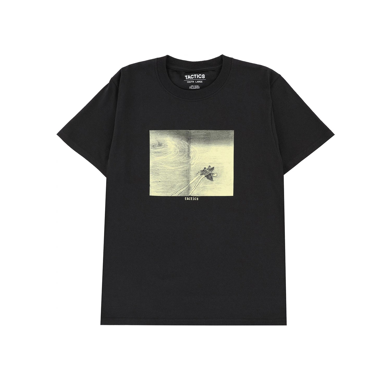 TACTICS(タクティクス)PADDLE IN YOUTH SS T-SHIRT / BLACK