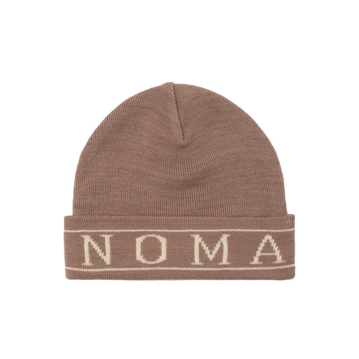 LOGO BEANIE / LIGHT BROWN