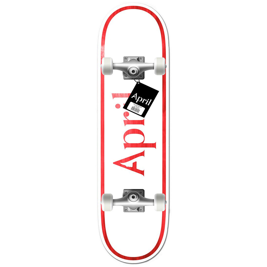APRIL SKATEBOARDS(エイプリル スケートボード)| OG LOGO RED - 7.5 | スノーボード・スケートボードのTACTICS JAPAN