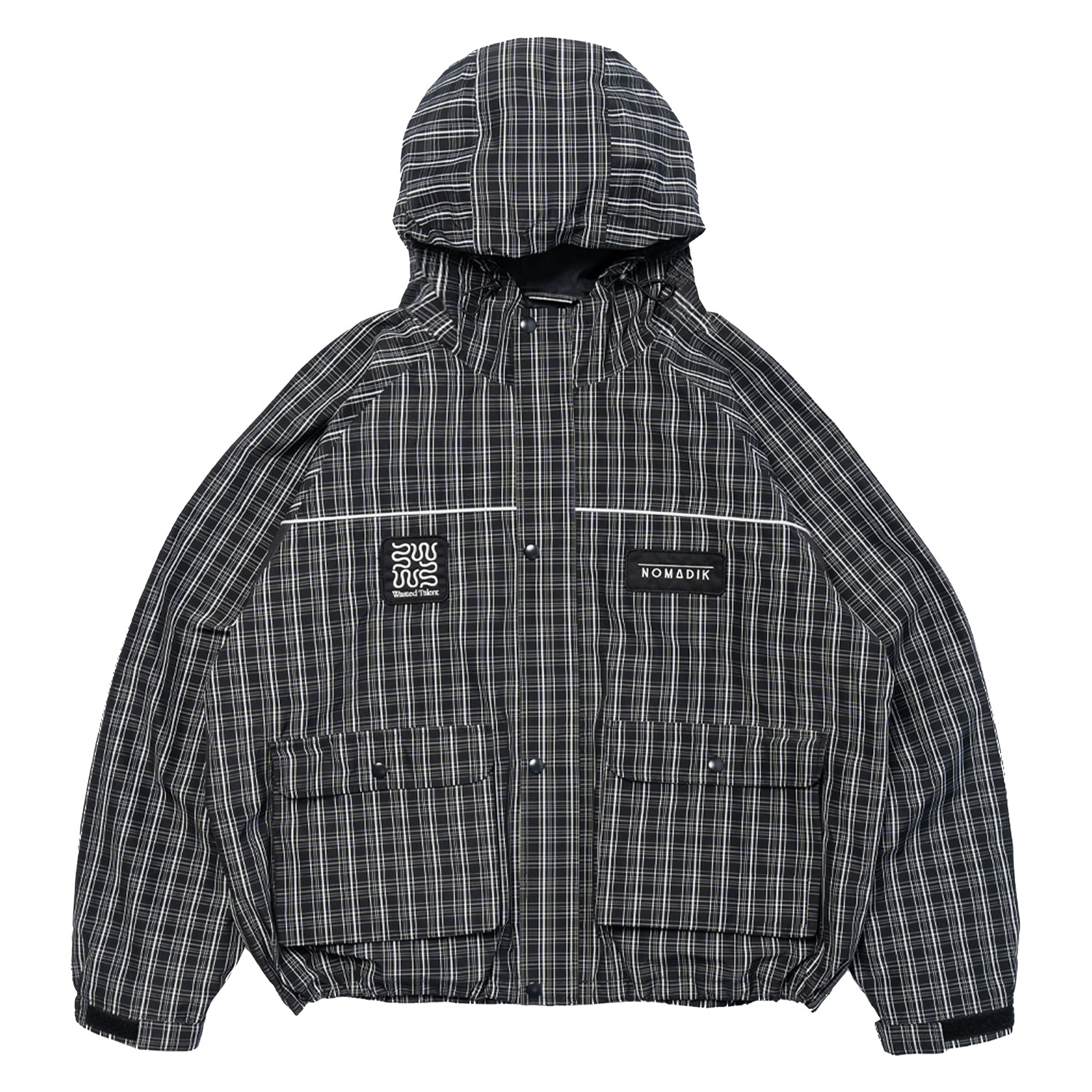 NOMADIK(ノマディック)NOMADIK X WASTED TALENT OUTERWEAR JACKET / GRAY CHECK | スノーボード・スケートボードのTACTICS JAPAN