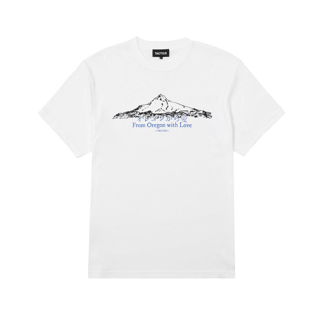 TACTICS(タクティクス)| FROM OR WITH LOVE SS T-SHIRT / WHITE | スノーボード・スケートボードのTACTICS JAPAN