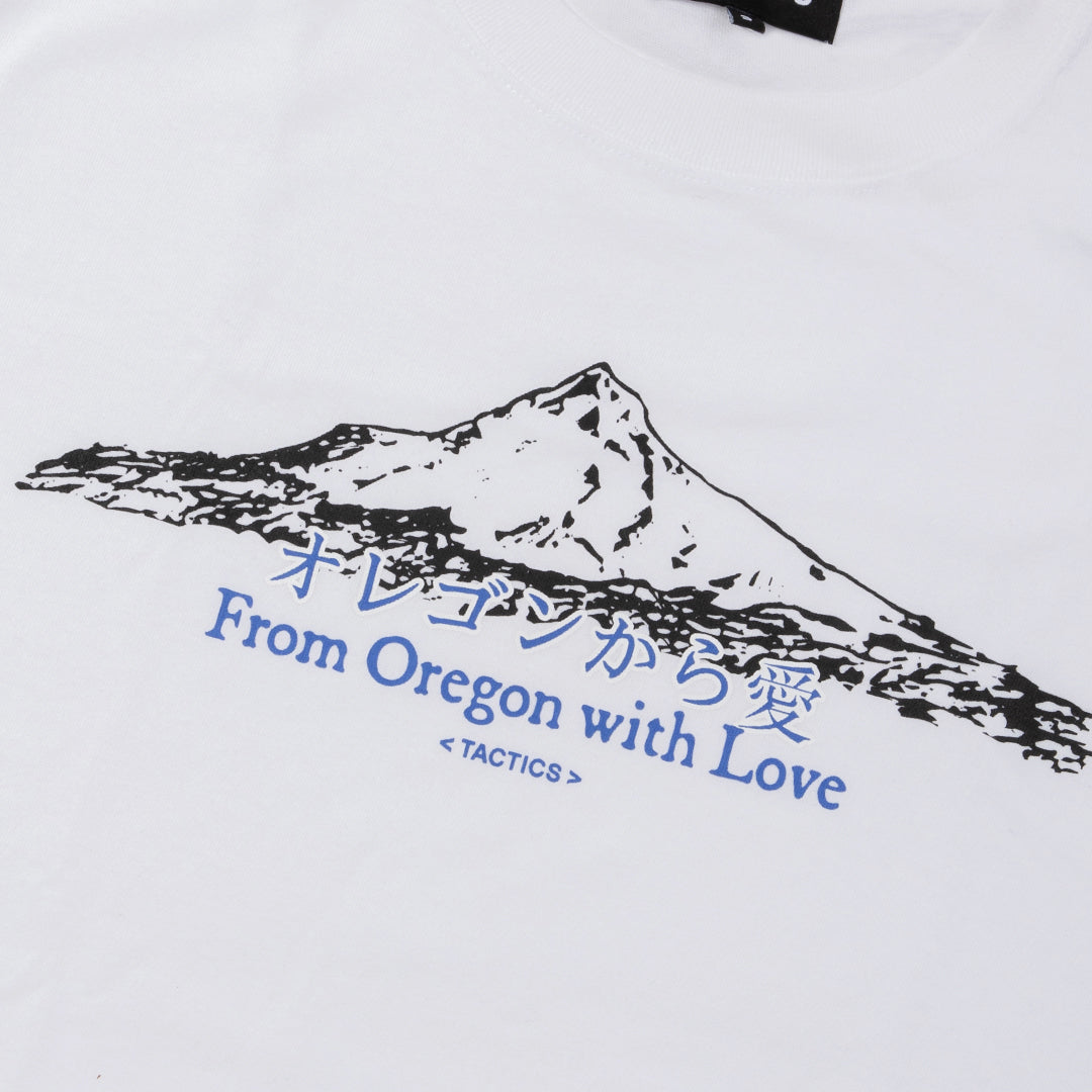 TACTICS(タクティクス)| FROM OR WITH LOVE SS T-SHIRT / WHITE | スノーボード・スケートボードのTACTICS JAPAN