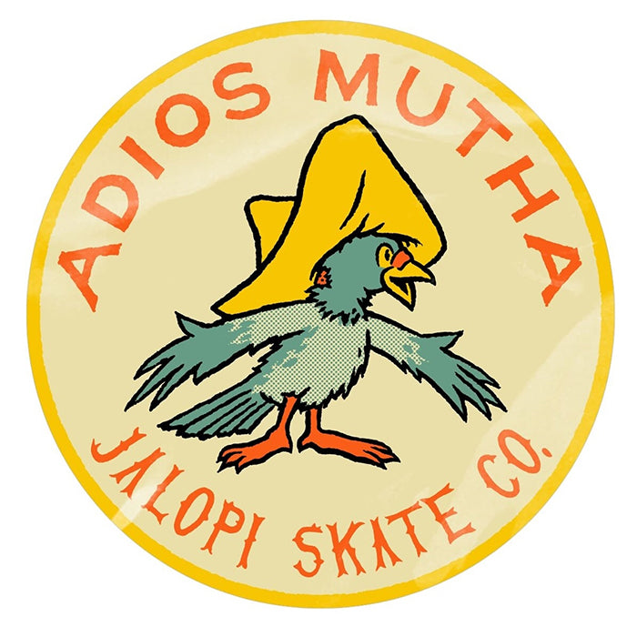 ANTIHERO SKATEBOARDS(アンタイヒーロー スケートボード)| ADIOS STICKER / YELLOW | スノーボード・スケートボードのTACTICS JAPAN