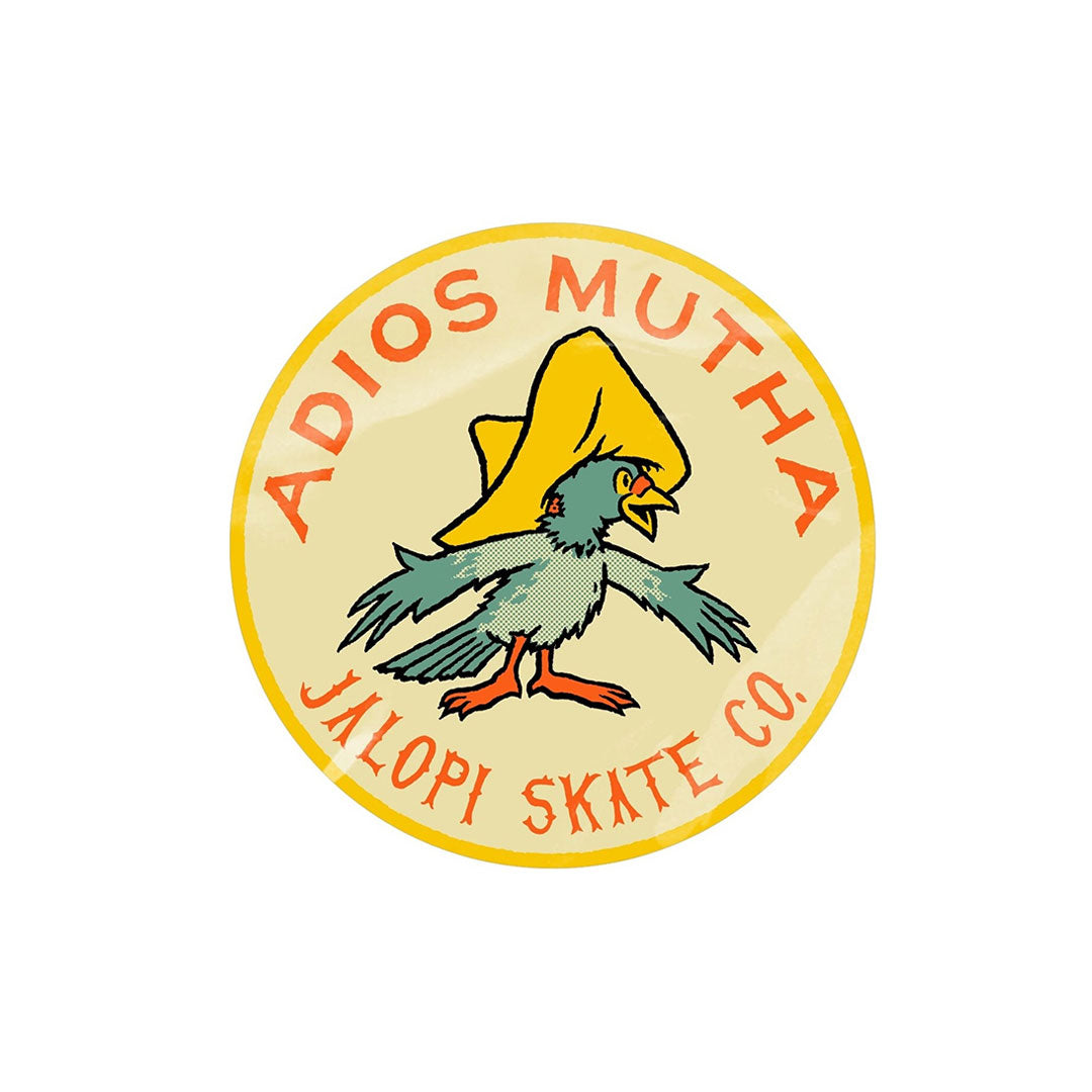 ANTIHERO SKATEBOARDS(アンタイヒーロー スケートボード)| ADIOS STICKER / YELLOW | スノーボード・スケートボードのTACTICS JAPAN
