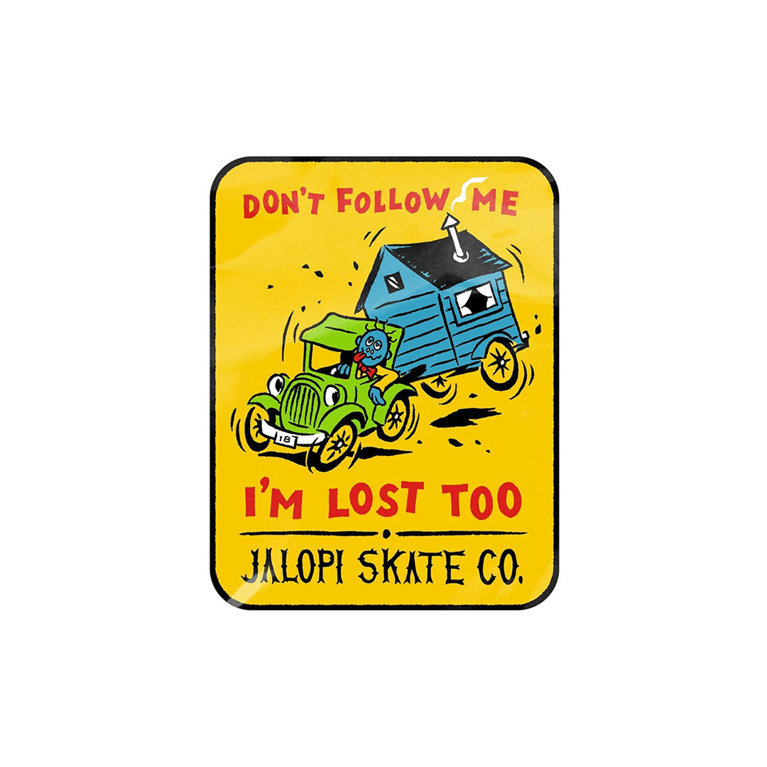 ANTIHERO SKATEBOARDS(アンタイヒーロー スケートボード)| DONT FOLLOW ME STICKER / YELLOW | スノーボード・スケートボードのTACTICS JAPAN