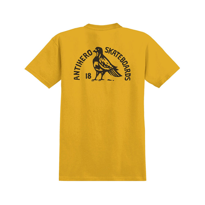 ROCK DOVE - S/S T-SHIRT / MUSTARD HEATHER/ BLACK