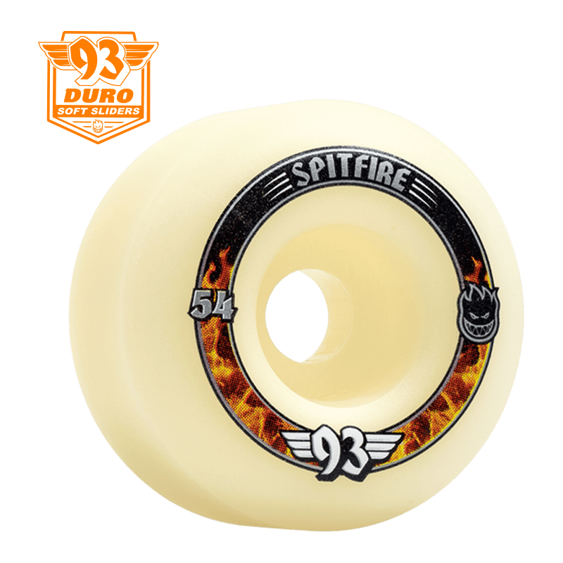 SPITFIRE WHEELS(スピットファイア ウィール)| FORMULA FOUR 93S SOFT SLIDERS WHEEL RADIAL - 54MM / 56MM / 58MM 93DU | スノーボード・スケートボードのTACTICS JAPAN