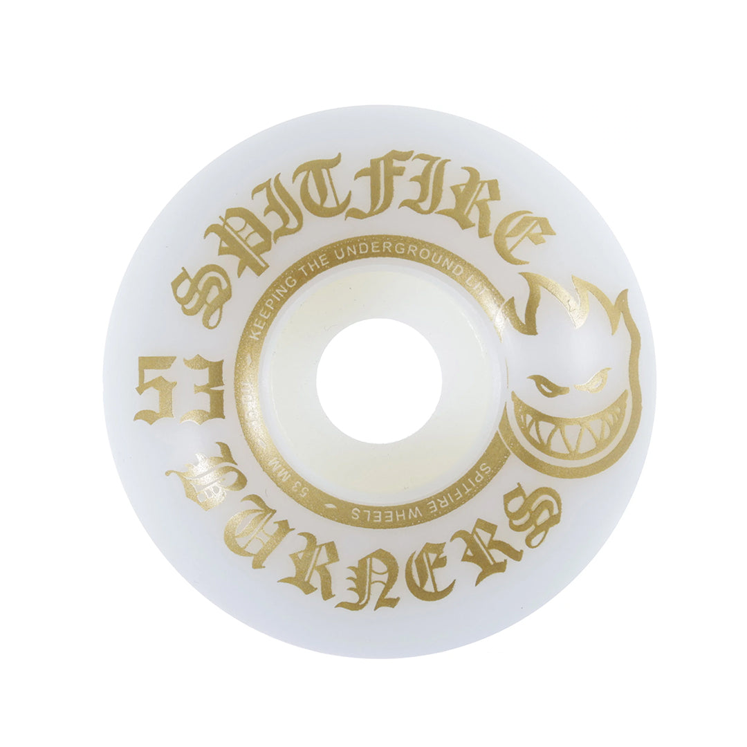 SPITFIRE WHEELS(スピットファイア ウィール) | BURNERS BIGHEAD SHAPE - 53mm 99DU / GOLD | スノーボード・スケートボードのTACTICS JAPAN